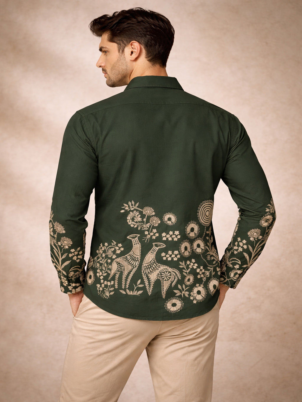 Printed Heritage Shirt - Green