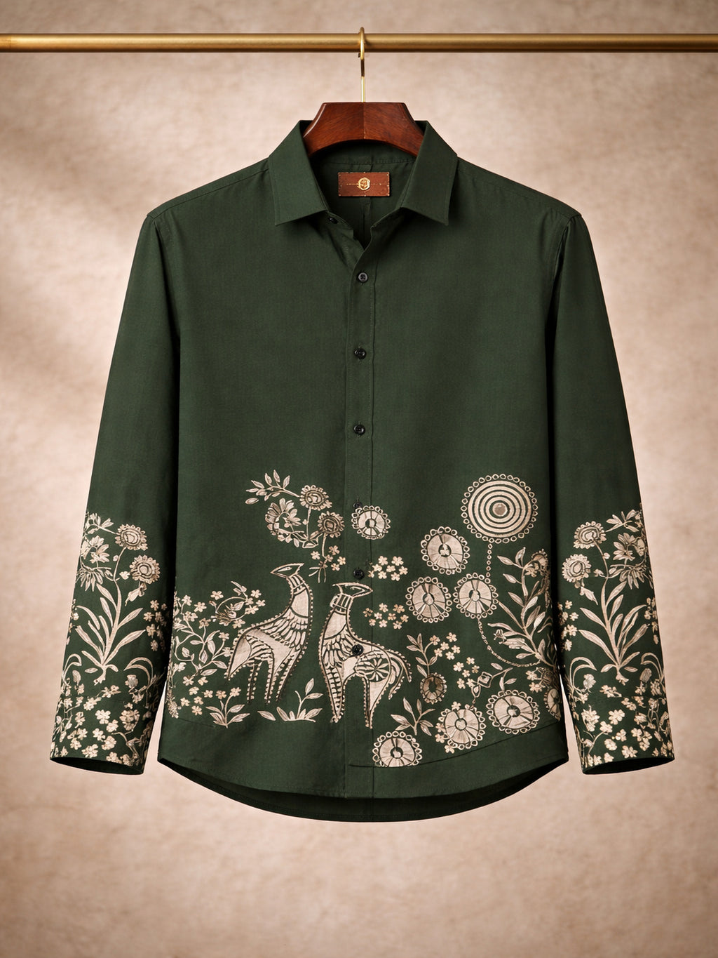 Printed Heritage Shirt - Green
