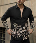 printed Heritage Shirt - Black