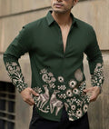 Printed Heritage Shirt - Green